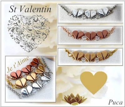 Pattern Puca Necklace St Valentin uses Amos Foc with bead purchase
